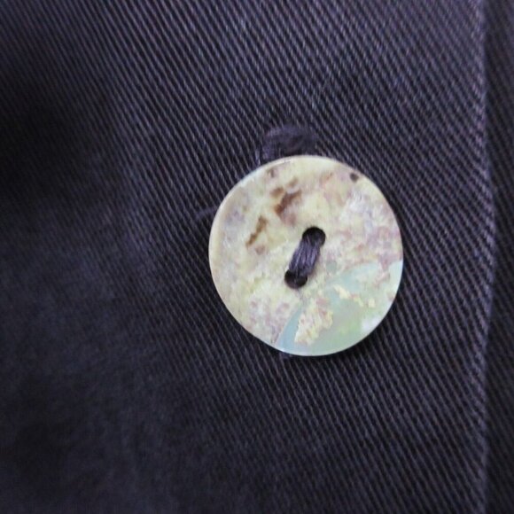 Bryn Walker Button Front Tencel Shirt Women L Purple Blouse Casual Lagenlook 400 - Picture 6 of 10